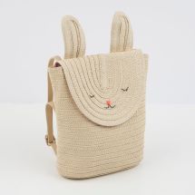 Raffia Bunny Backpack