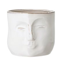 Ignacia Flowerpot White Stoneware
