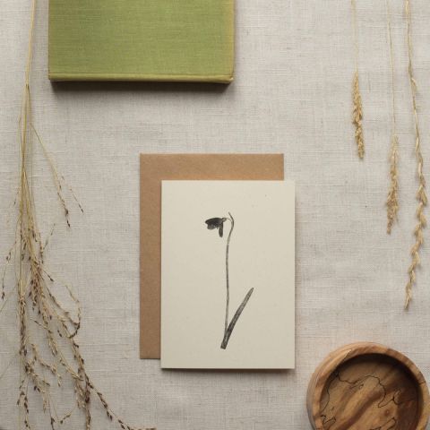 Botanical Card - Snowdrop