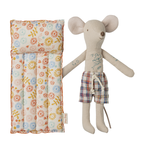 Beach Mouse with Air Mattress - Dad