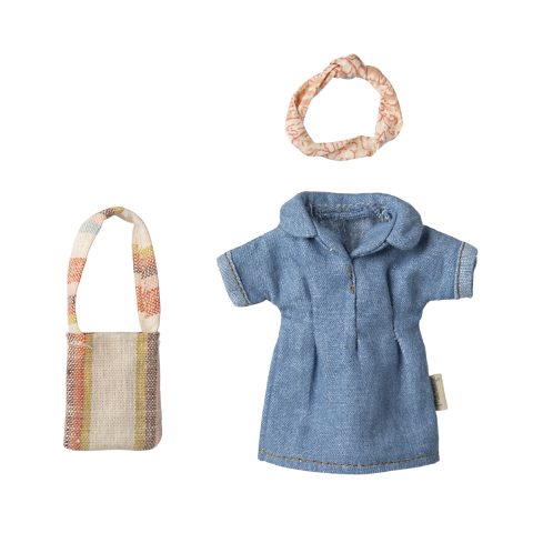 Denim Dress and Bag - Mum Mouse