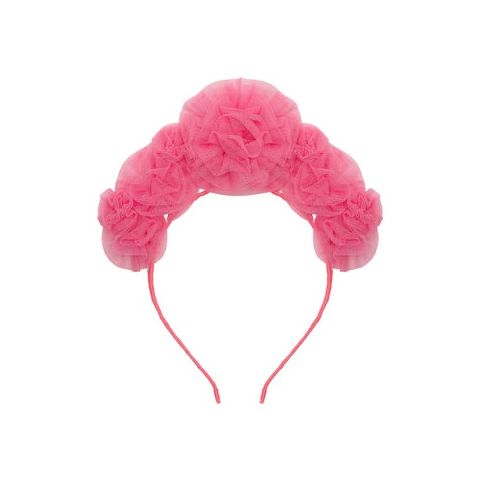 Pink Ruffle Flower Headdress