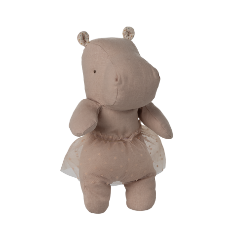 Safari Friends Hippo with Skirt - Soft Rose