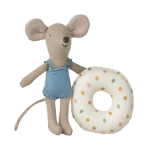 Beach Mouse with Float, Little Sister - Multi Dot