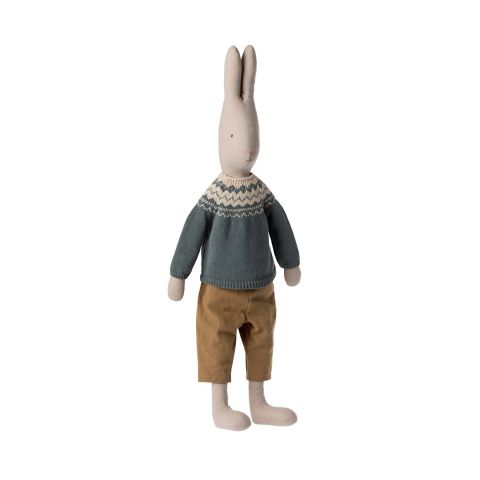 Rabbit Size 5, Pants and Knitted Sweater