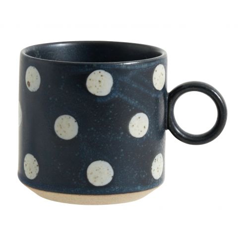 Grainy Mug - Dark Blue/Sand Dot