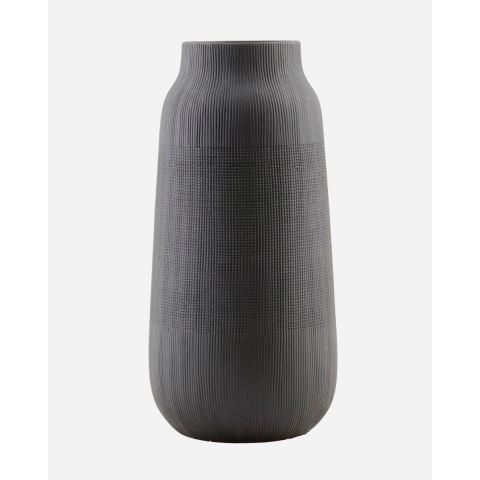 Black Groove Vase - Large