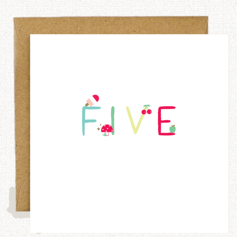 "Five" Card