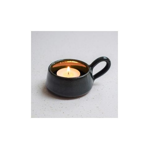 Stoneware Tea Light Holder - Forest