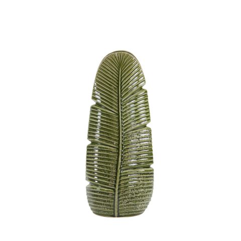 Lou Green Leaf Vase - Small