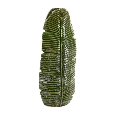 Lou Green Leaf Vase - Large