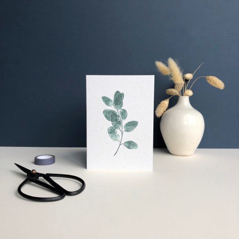 Eucalyptus Print Card