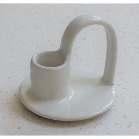 Wee Willy Winkee Candle Holder - Milk White