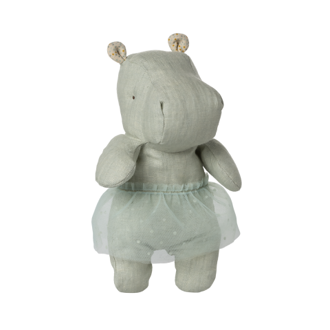 Safari Friends Hippo With Skirt - Mint