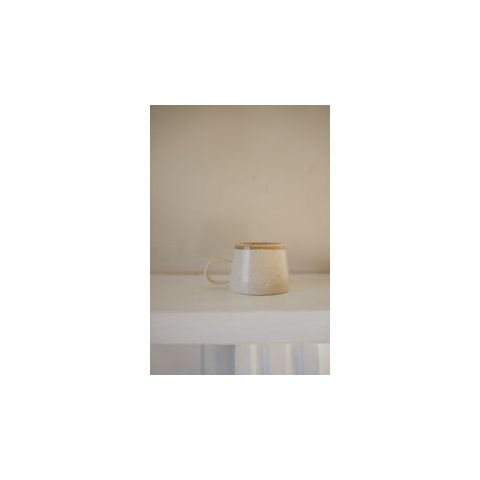 Low Handle Dip Glazed Cup