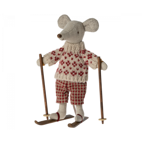 Winter Mouse with Ski - Mum