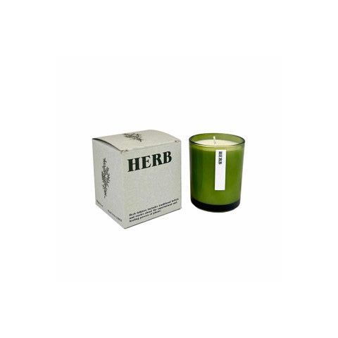 Green Botanical Candle - Herb