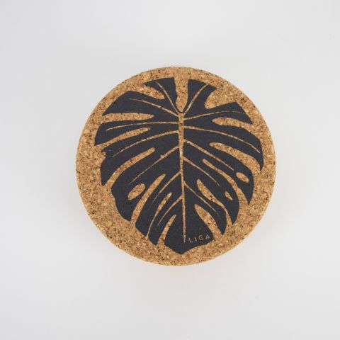 Cork Coaster - Monstera