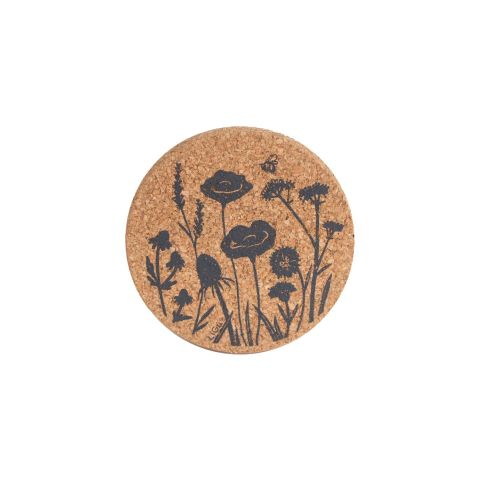 Cork Coaster - Wild Flowers